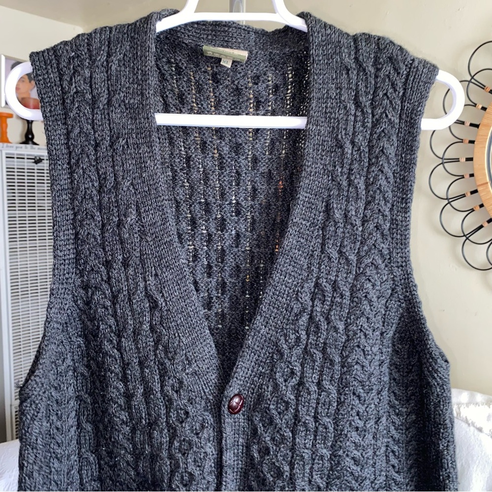 Grandpacore CarraigDonn Pure New Wool Waistcoat Vest Size XL - Picture 14 of 16